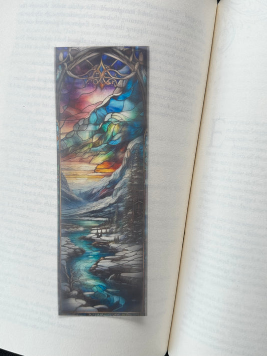 Stained Glass Style Landscape - Bookmark (20)