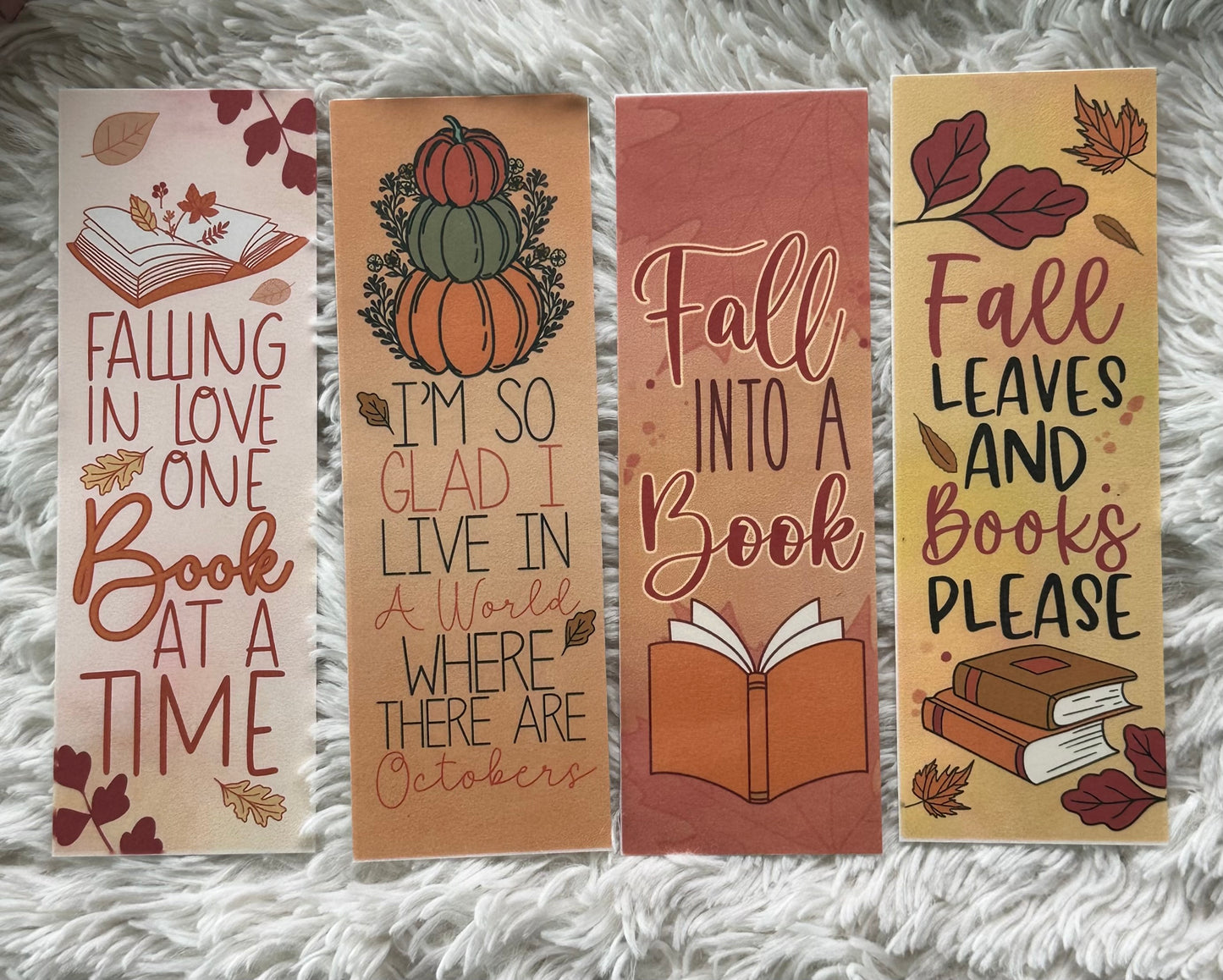 Autumn Leaves Bookmark Bundle - 4 Pack