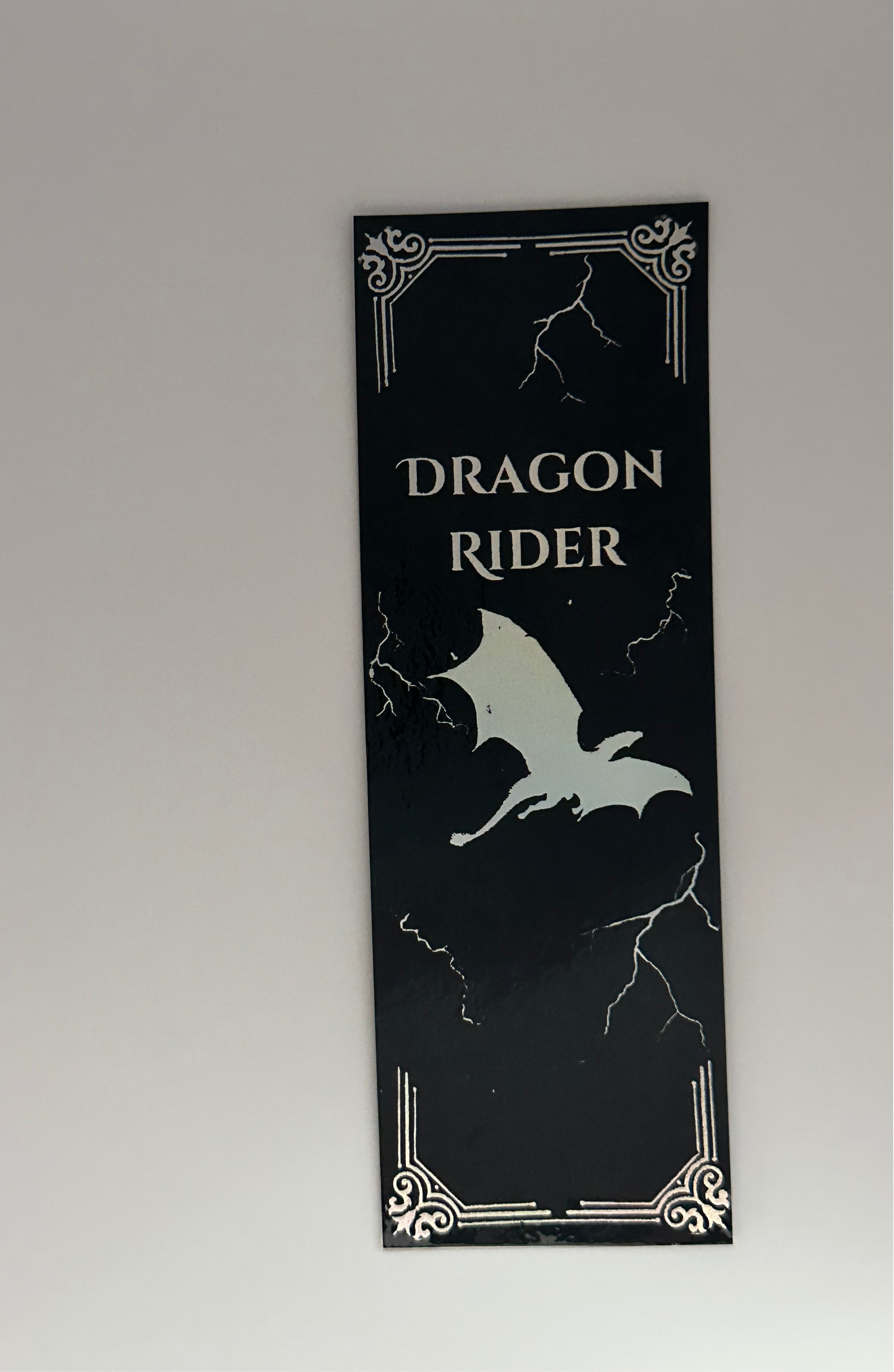 Dragon Rider - Foil Bookmark - (Silver Holographic)