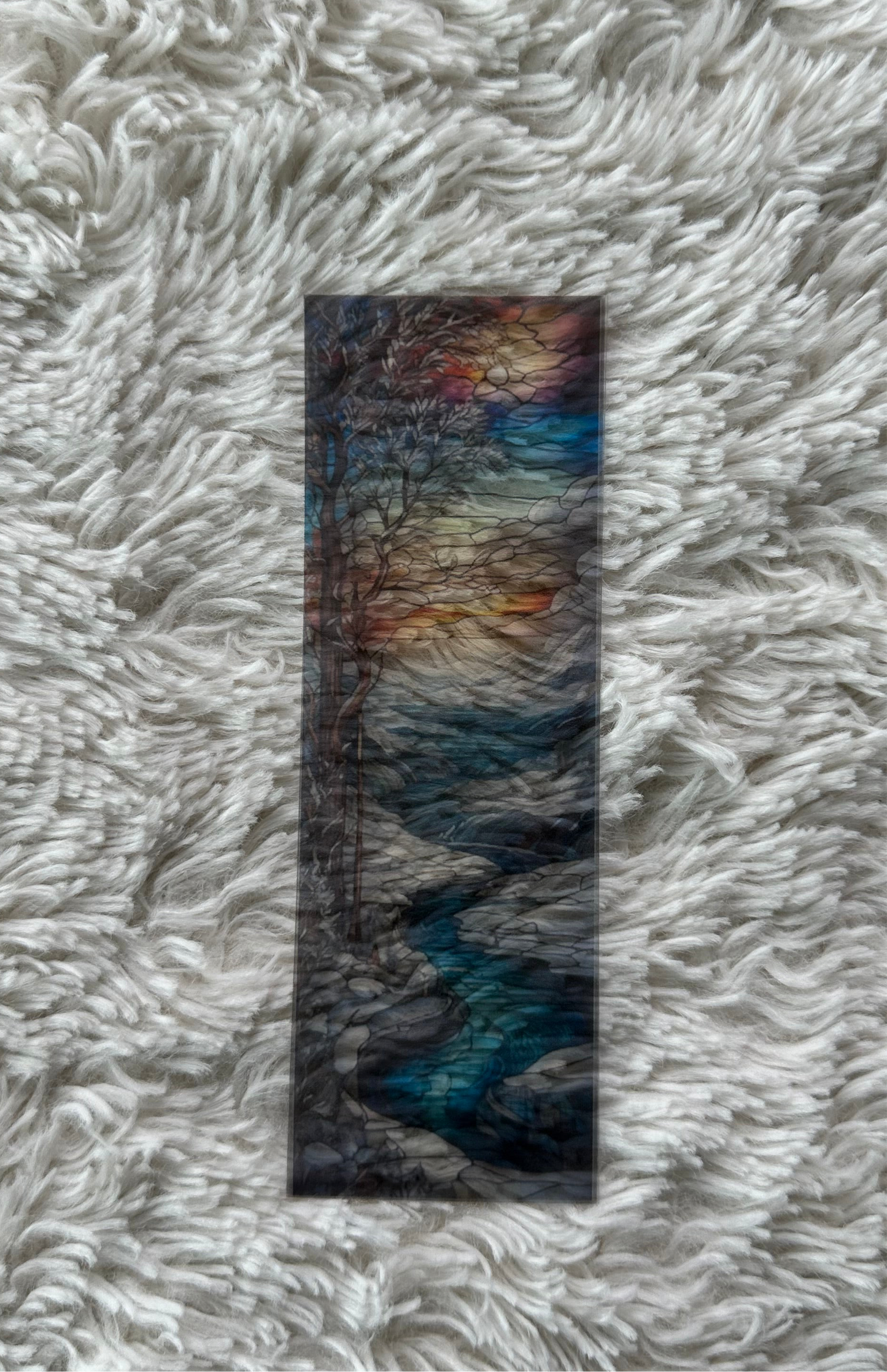 Stained Glass Style Landscape - Bookmark (40)