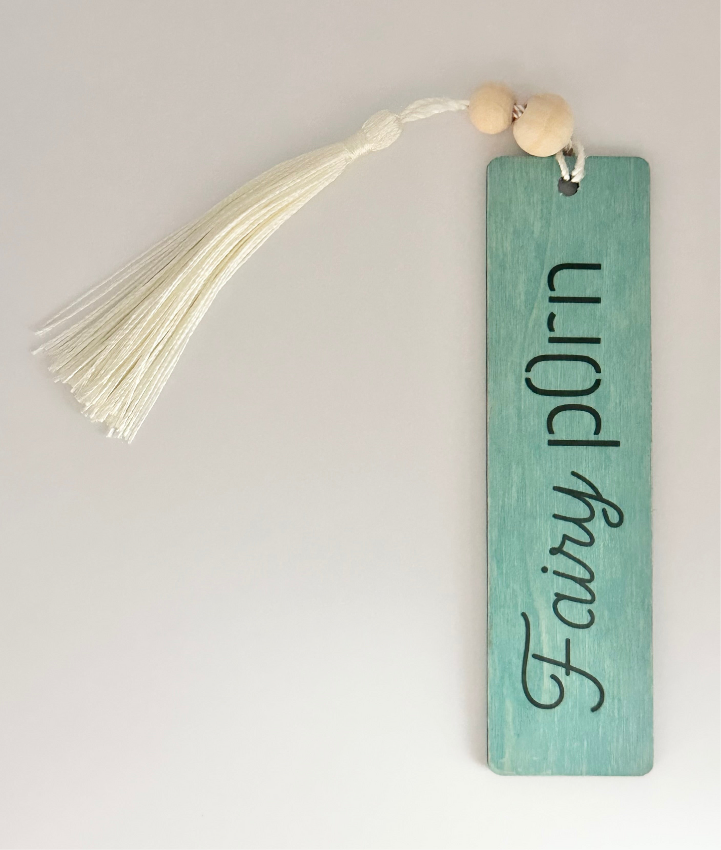 Fairy P*rn - Wood Bookmark - (Antique Aqua)