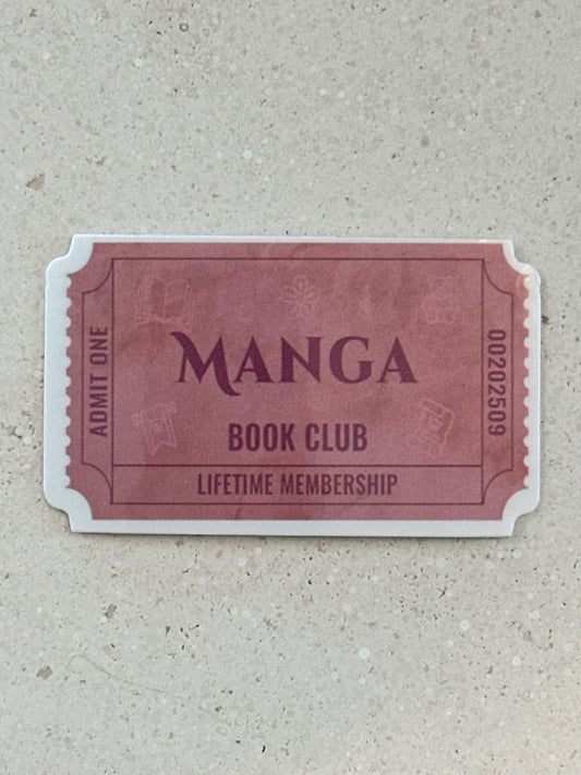 Manga Book Club Ticket - Sticker