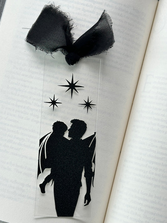 Winged Father and Son - Acrylic Bookmark