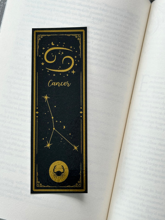 Cancer - Foil Bookmark - (Gold)