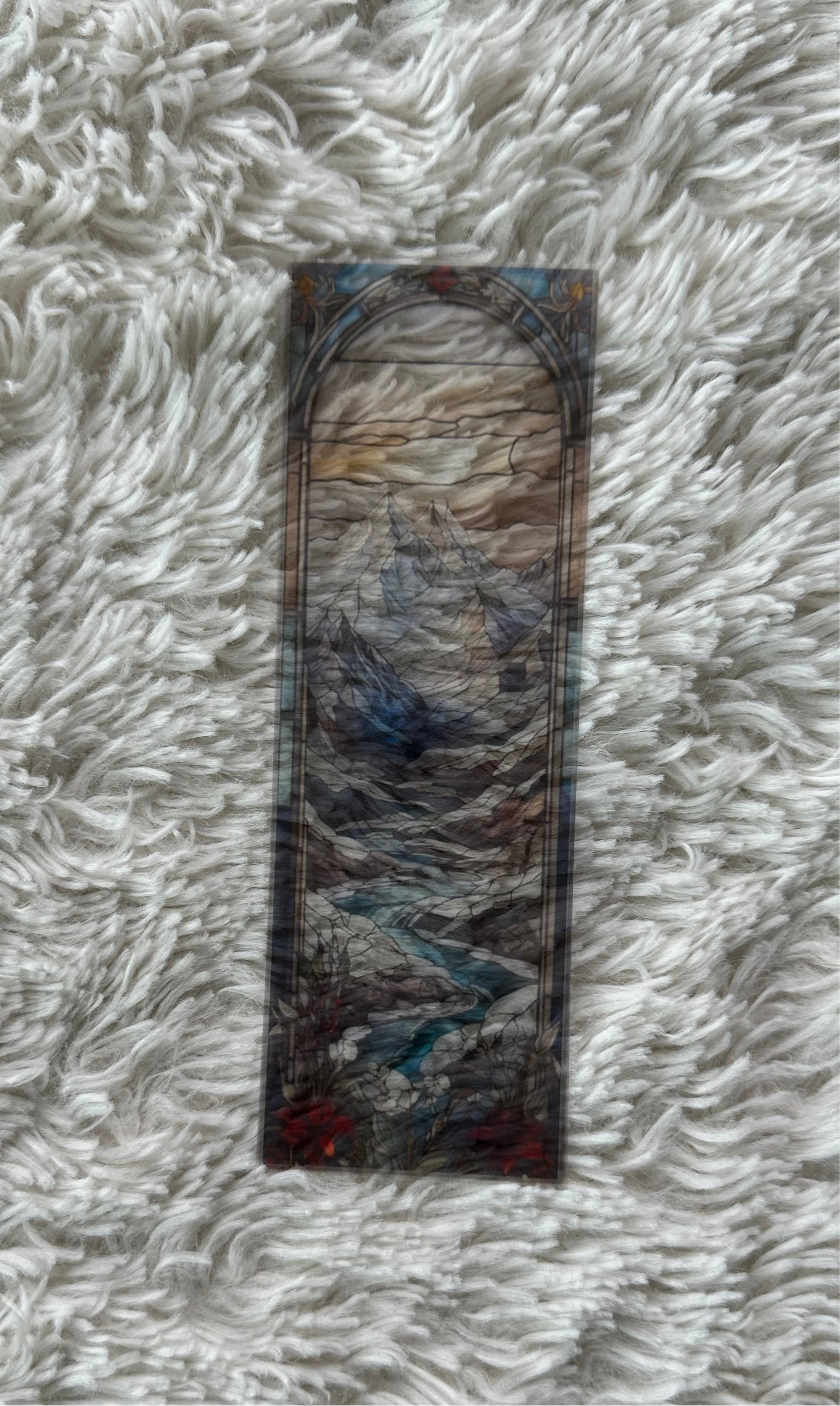 Stained Glass Style Landscape - Bookmark (88)