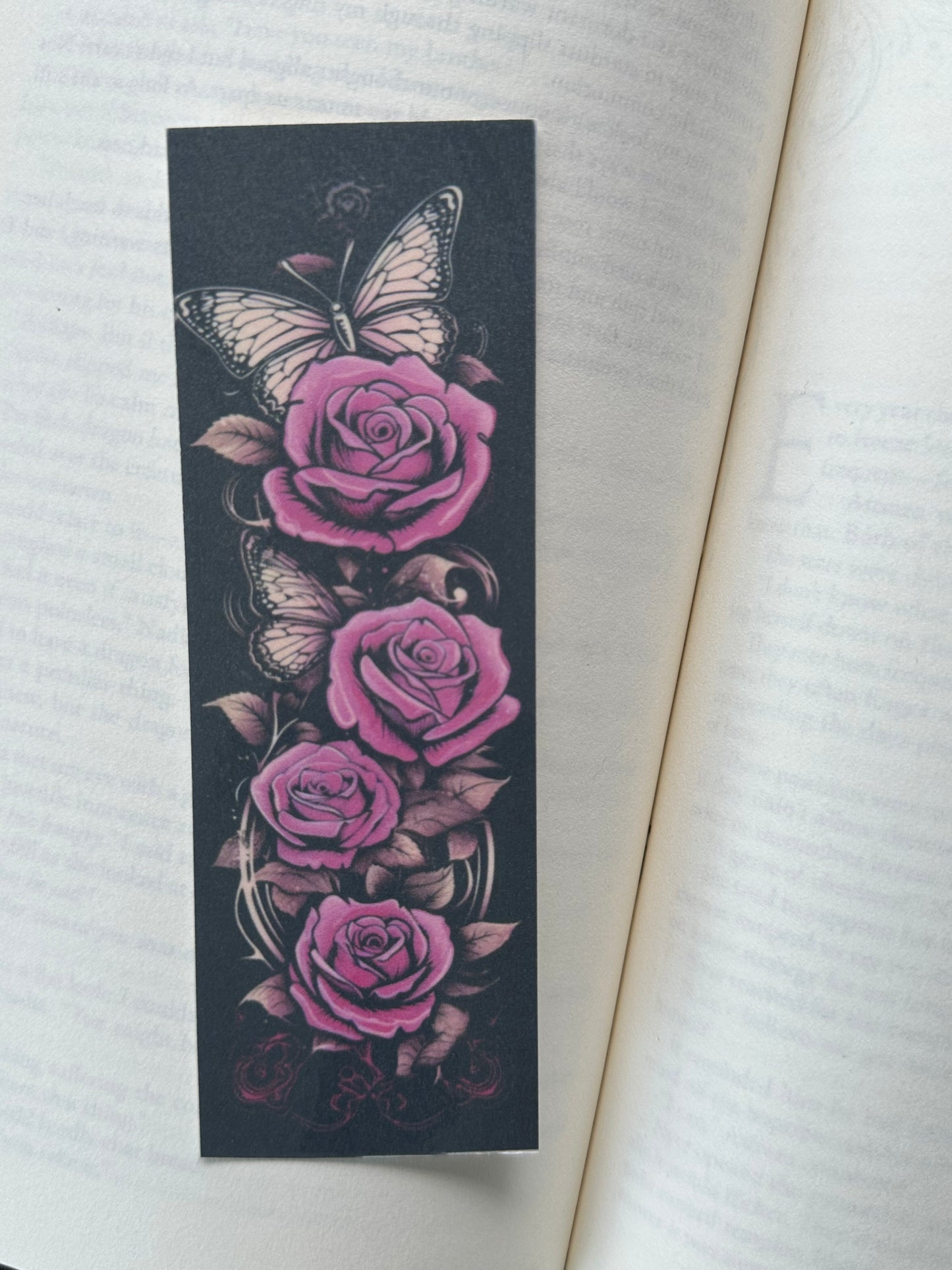 Purple Roses & Butterflies - Bookmark (5)