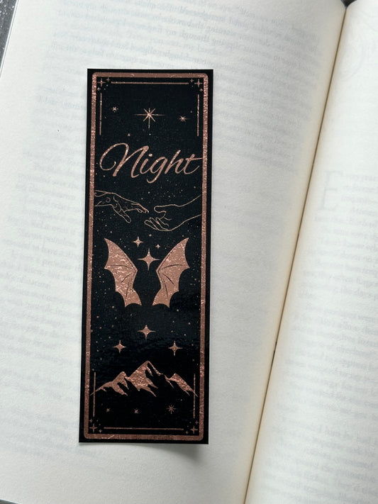 Night - Foil Bookmark - (Rose Gold)