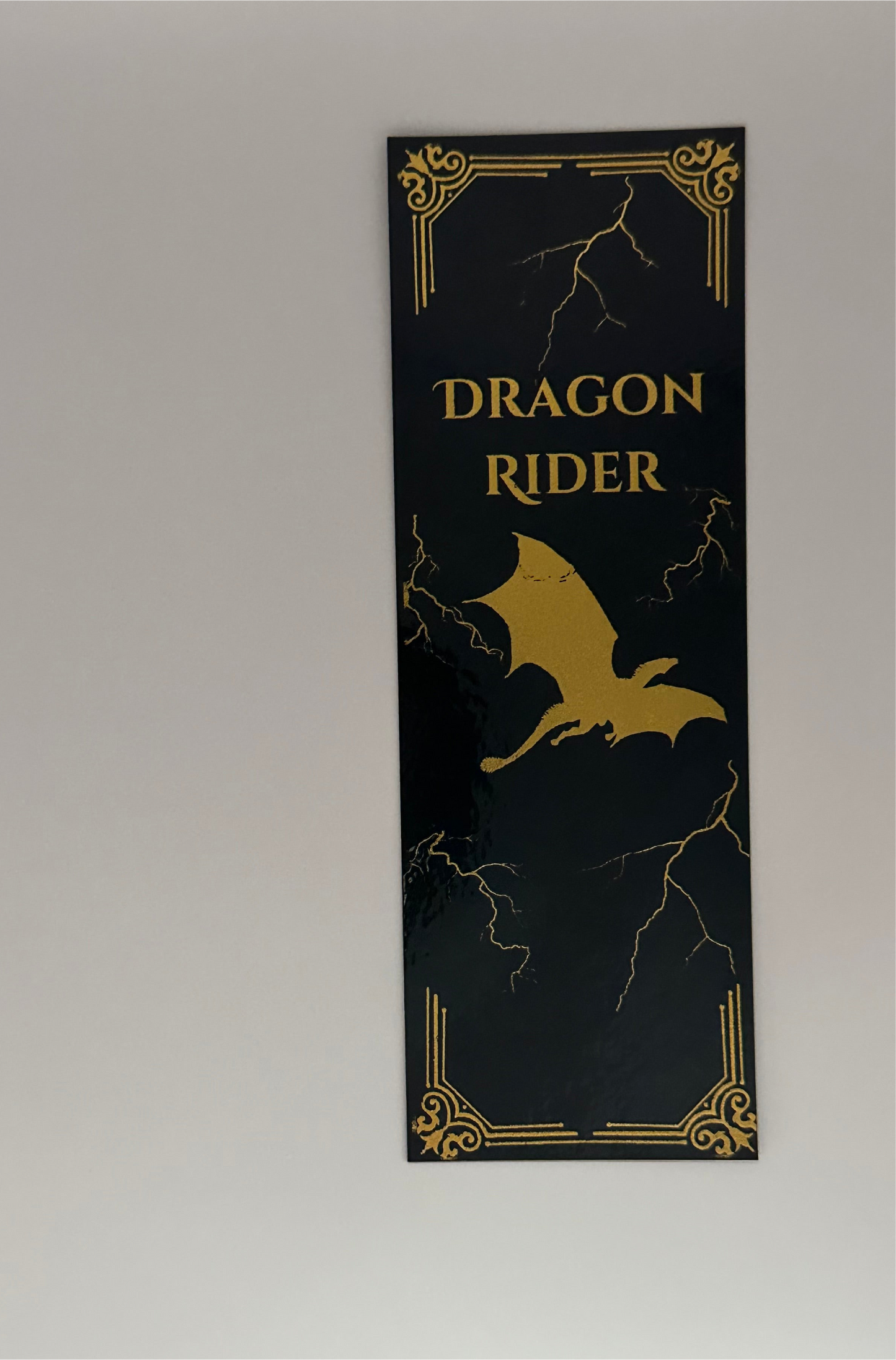 Dragon Rider - Foil Bookmark - (Gold)