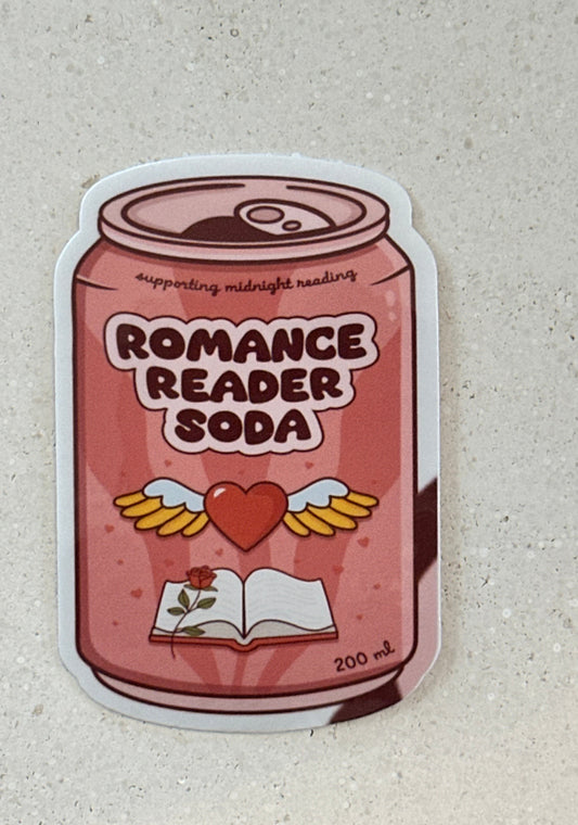Romance Reader Soda - Sticker