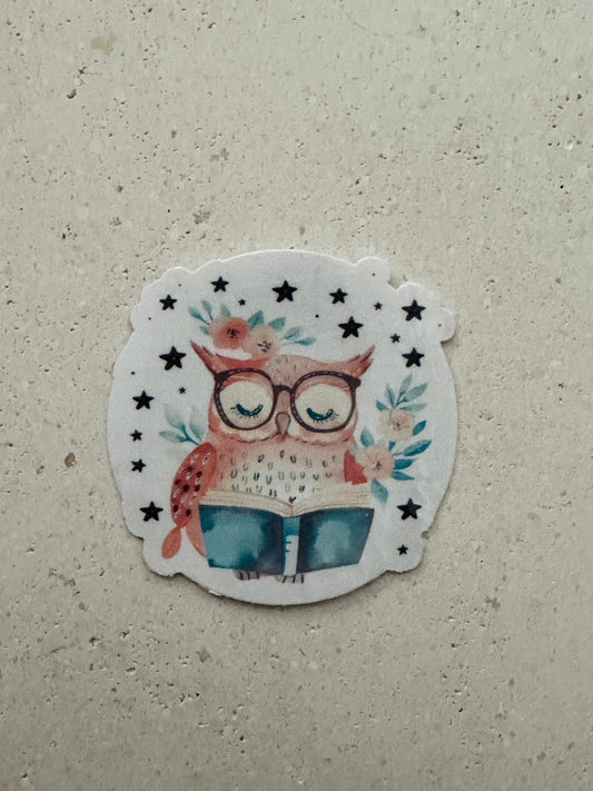 Reading Owl - Sticker