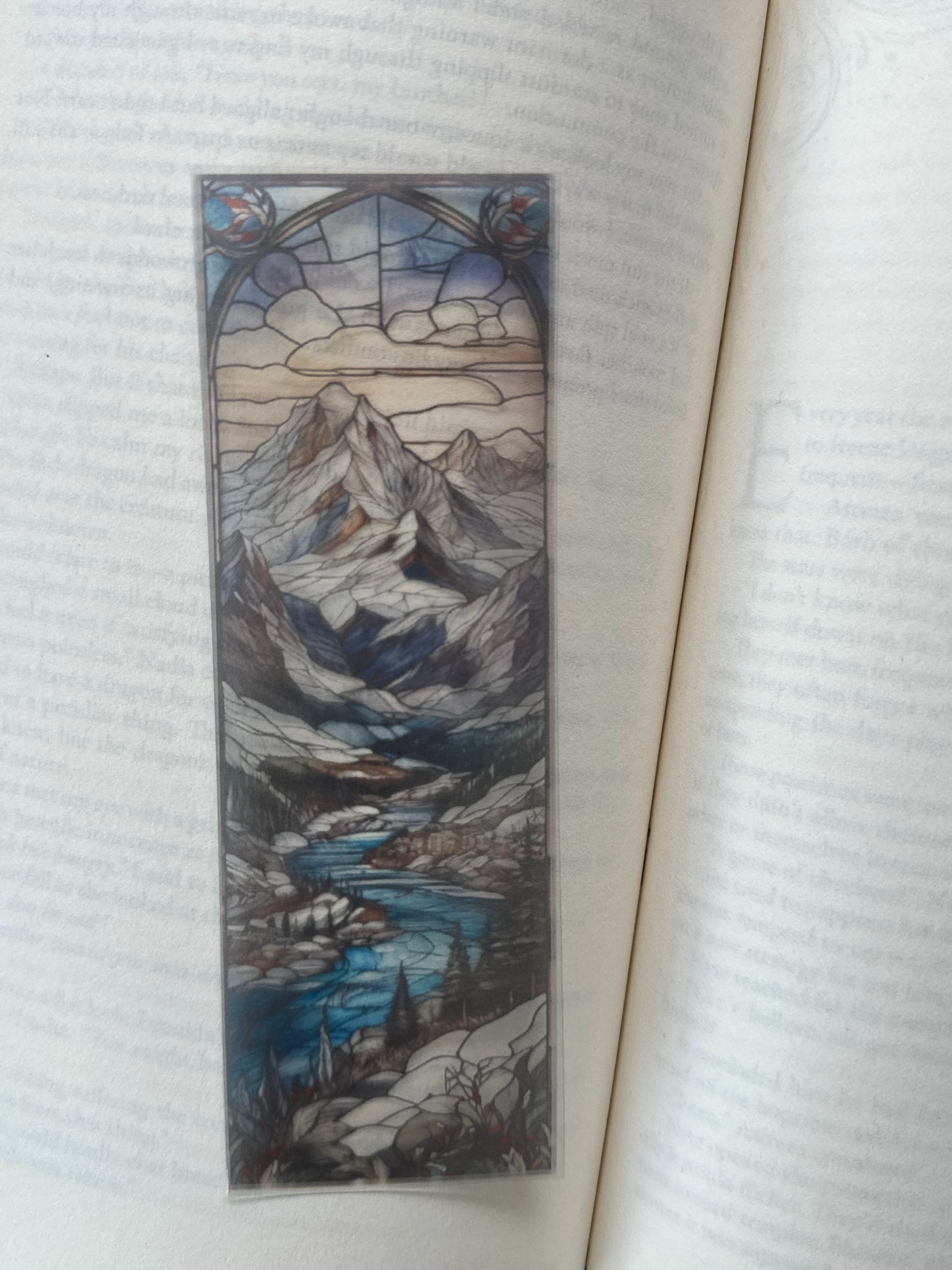 Stained Glass Style Landscape - Bookmark (44)