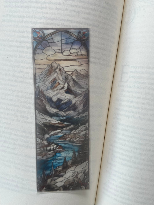 Stained Glass Style Landscape - Bookmark (44)
