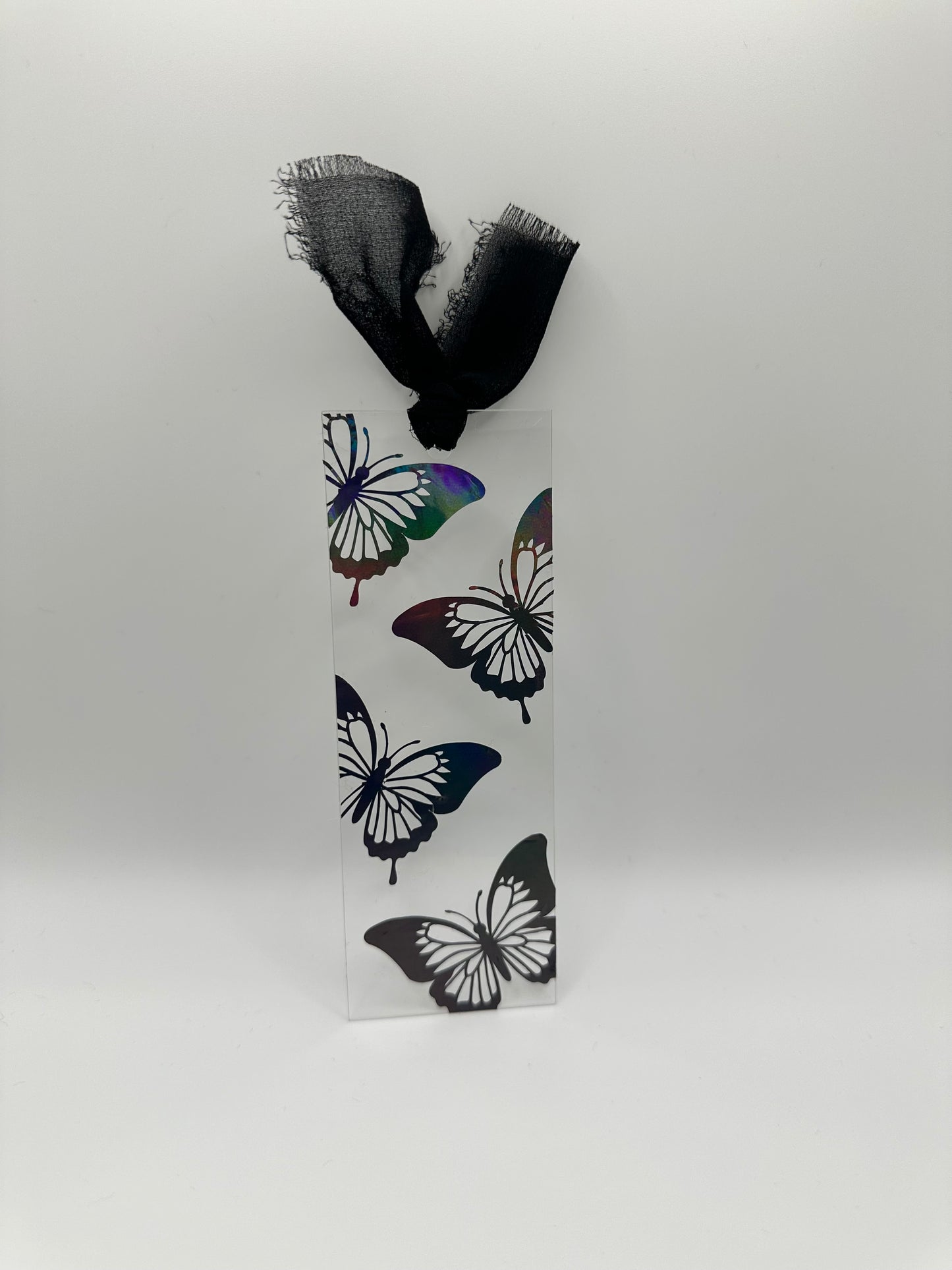 Holographic Butterflies - Acrylic Bookmark