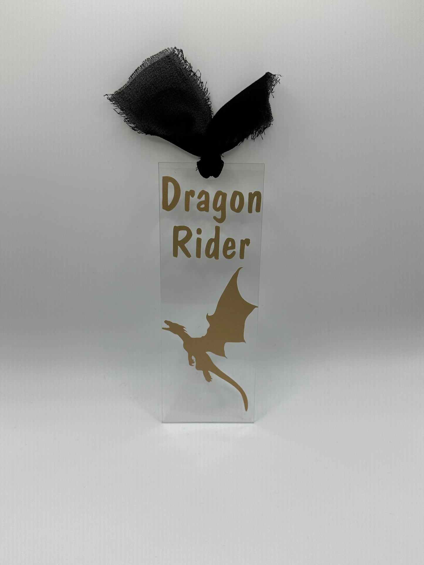 Dragon Rider (Gold) - Acrylic Bookmark