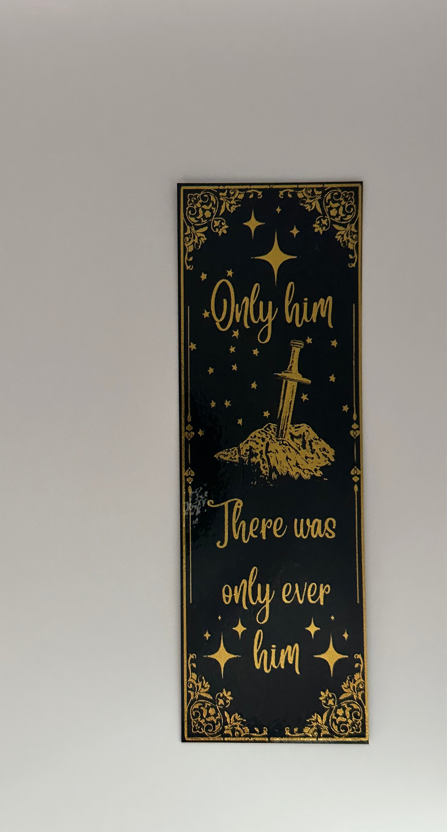 Only Him - Foil Bookmark - (Gold)