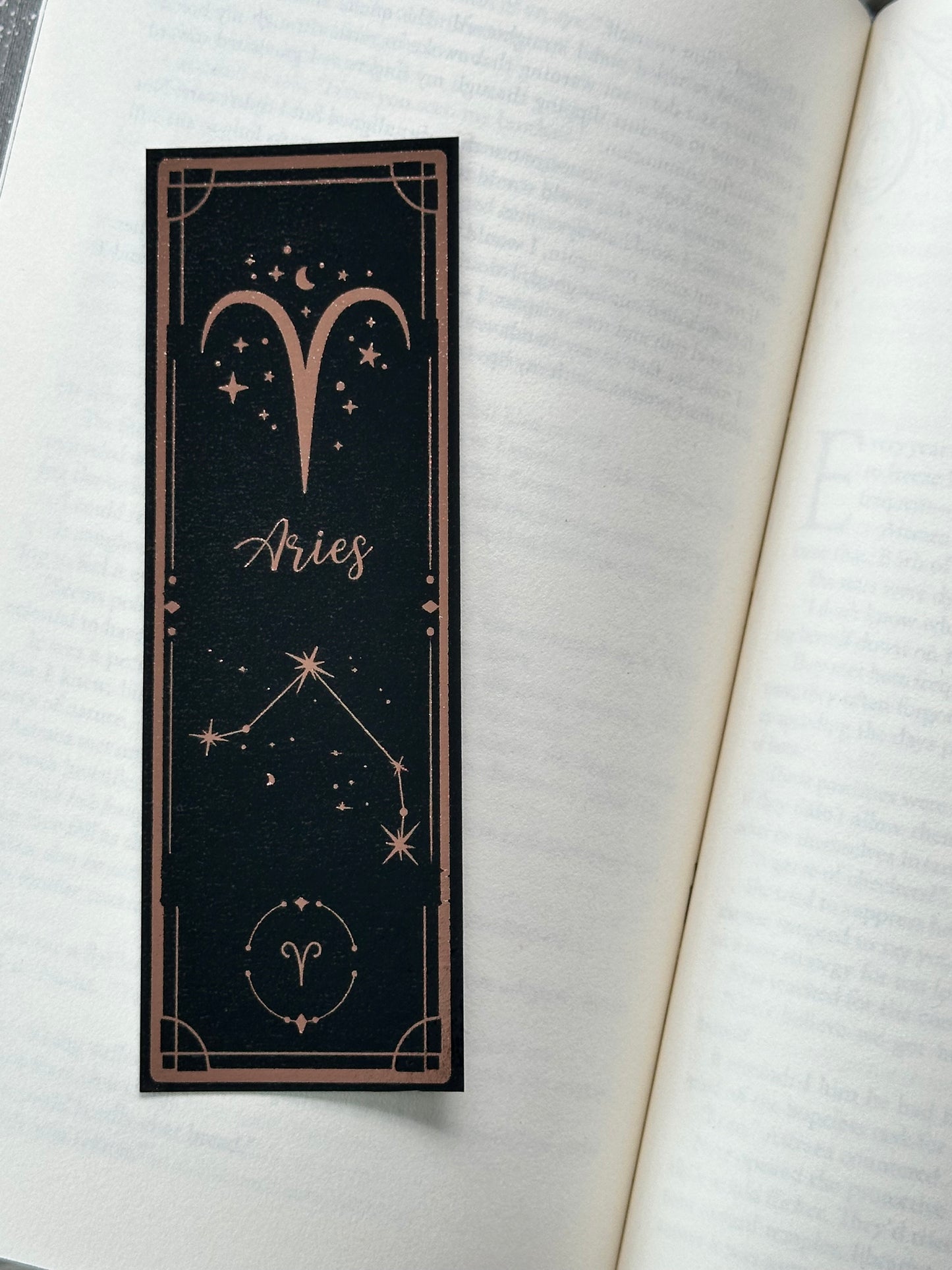 Aries - Foil Bookmark - (Rose Gold)