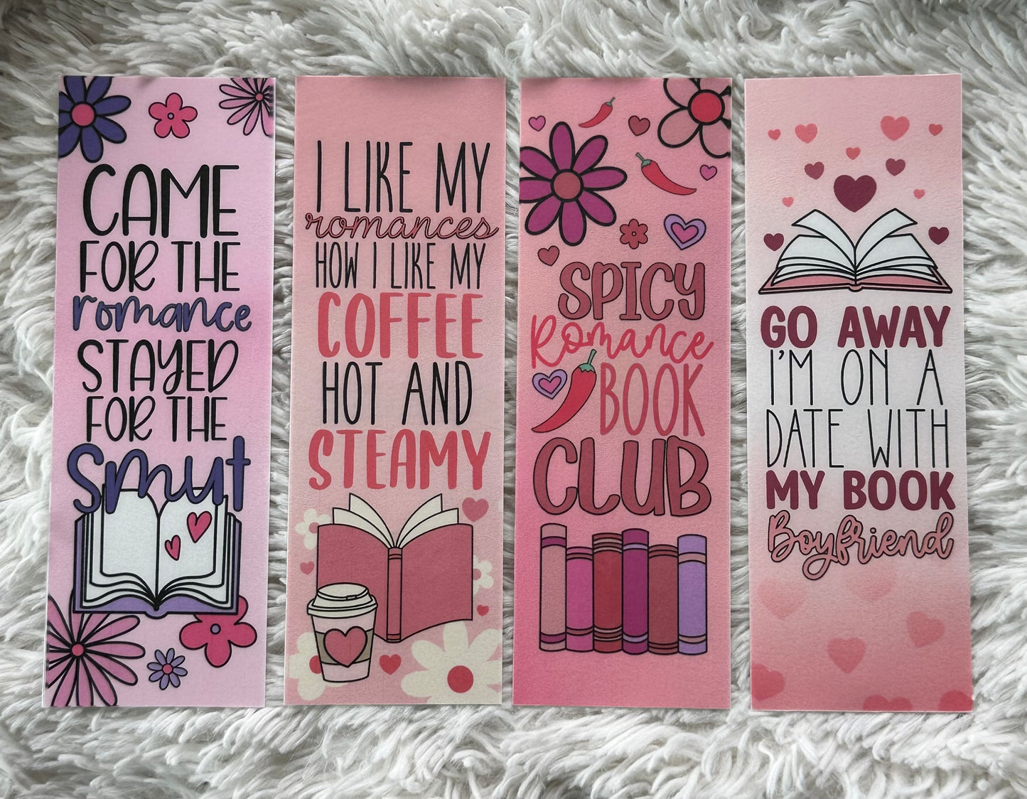 Spicy Romance Bookmark Bundle - 4 Pack