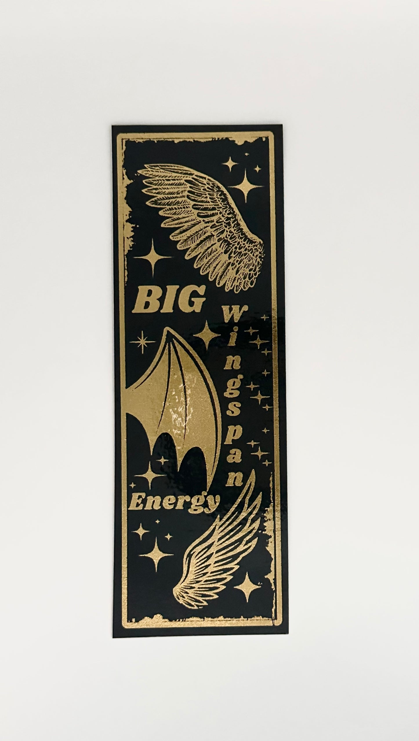 Big Wingspan Energy - Foil Bookmark - (Gold)