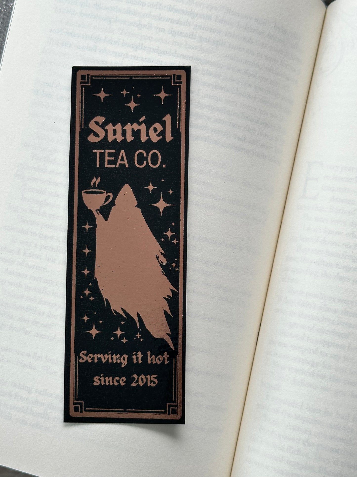 Suriel Tea Co. - Foil Bookmark - (Rose Gold)