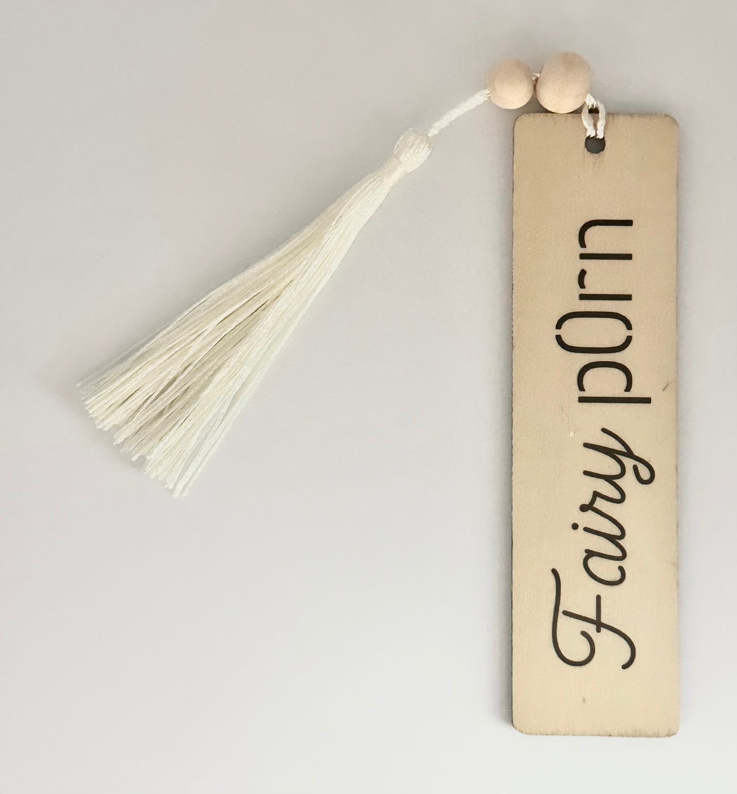 Fairy P*rn - Wood Bookmark - (Linen)