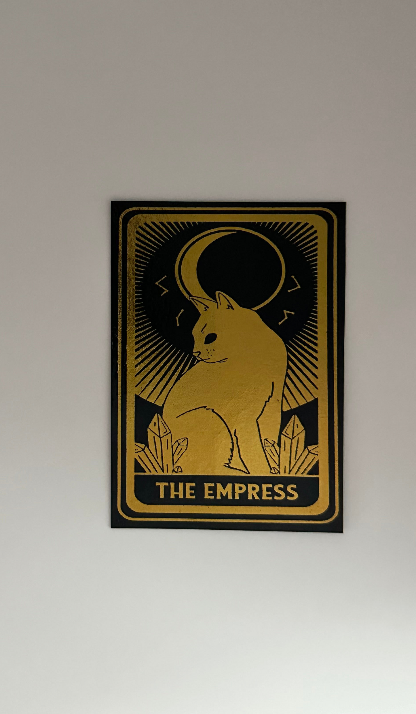 The Empress Tarot Card - Foil Bookmark - (Gold)