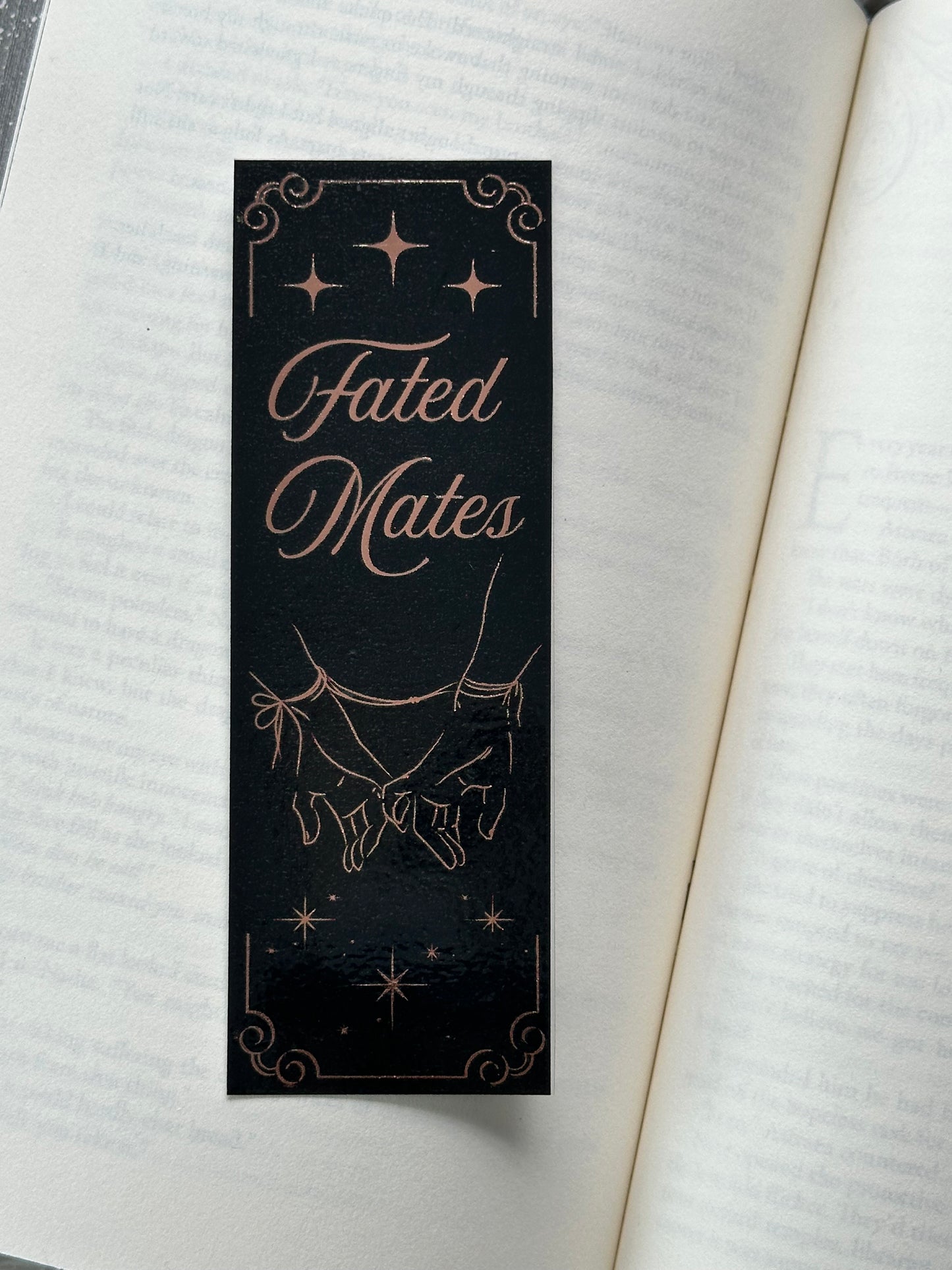 Fated Mates - Foil Bookmark - (Rose Gold)