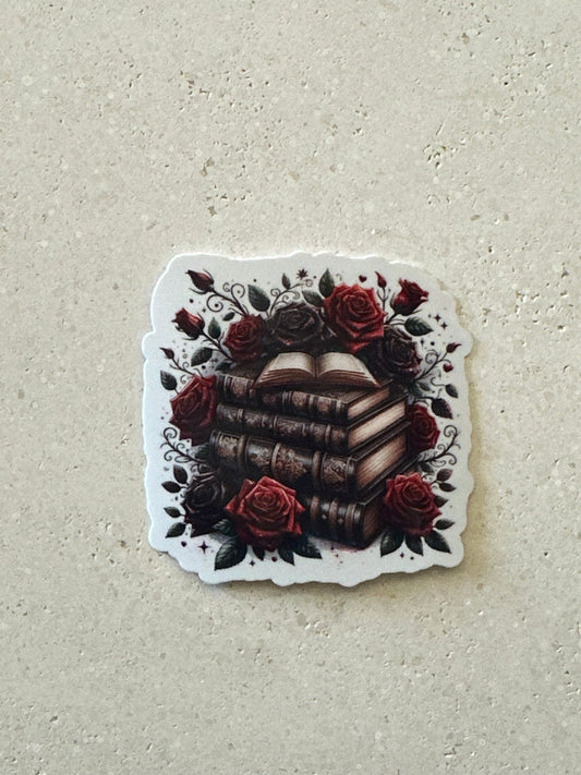 Books & Roses - Sticker