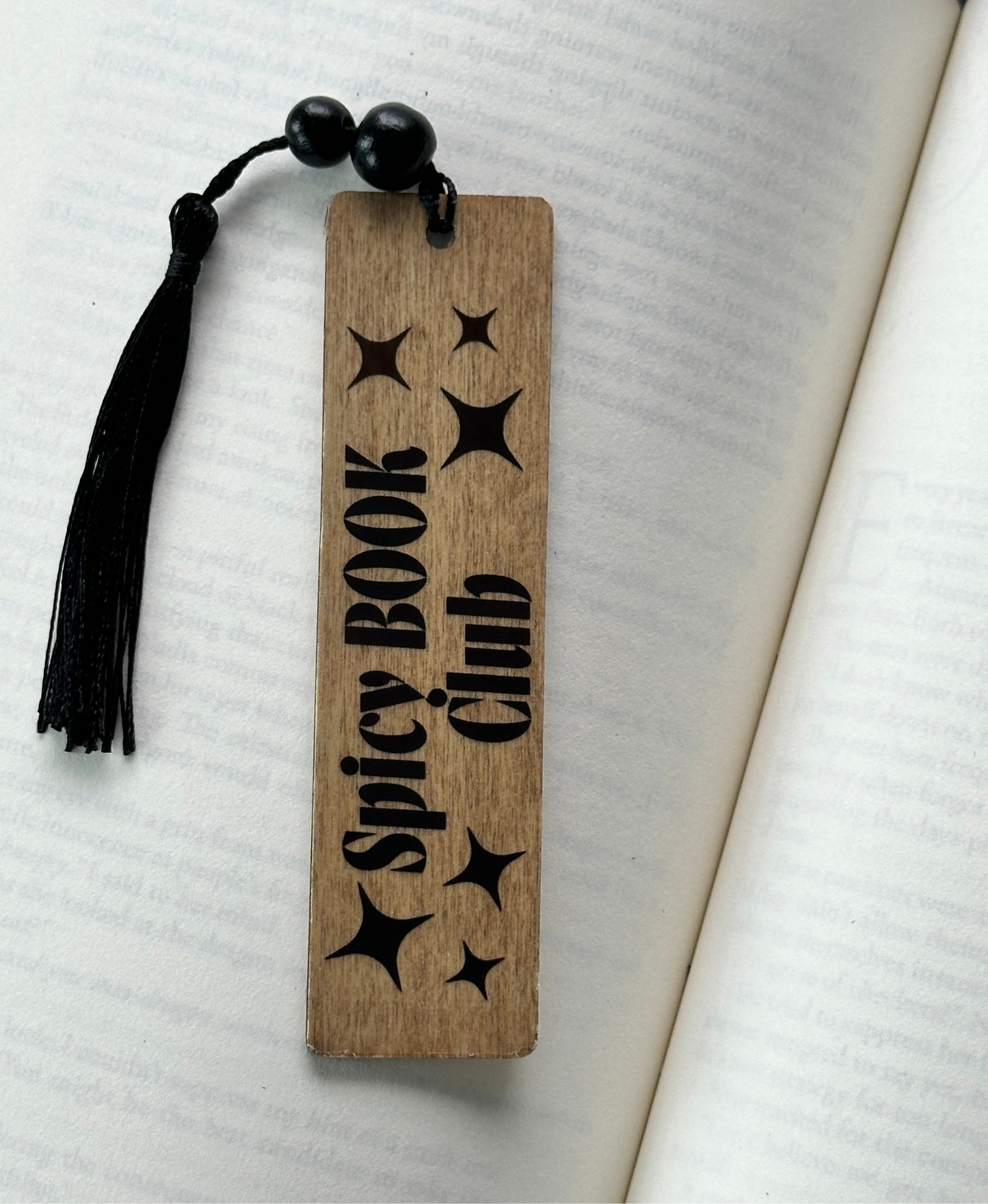 Spicy Book Club - Wood Bookmark - (Early American)