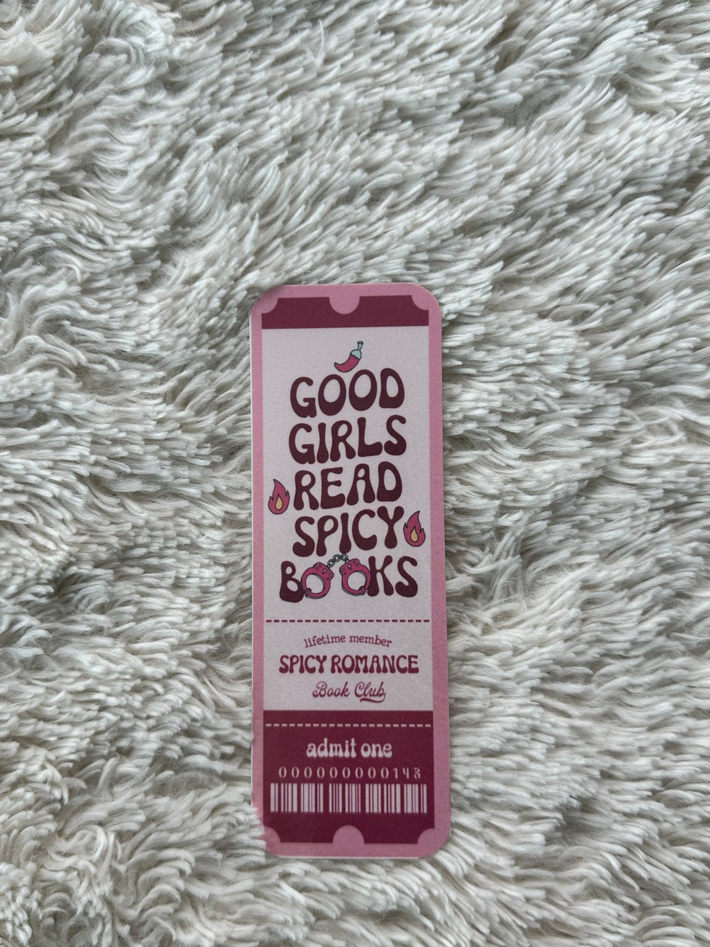 Spicy Romance Book Club - Bookmark (Pink)