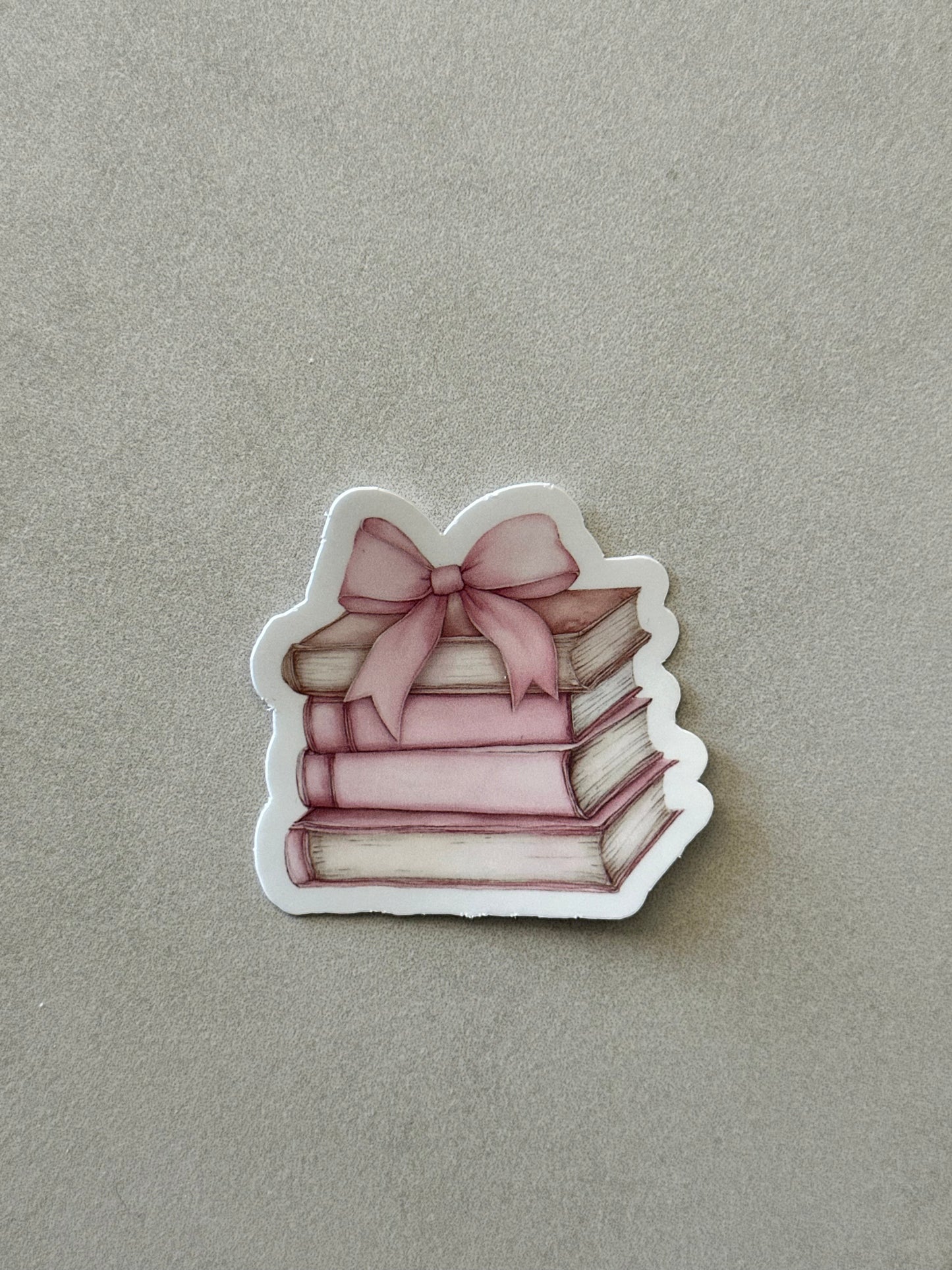 Book Stack Bow - Sticker