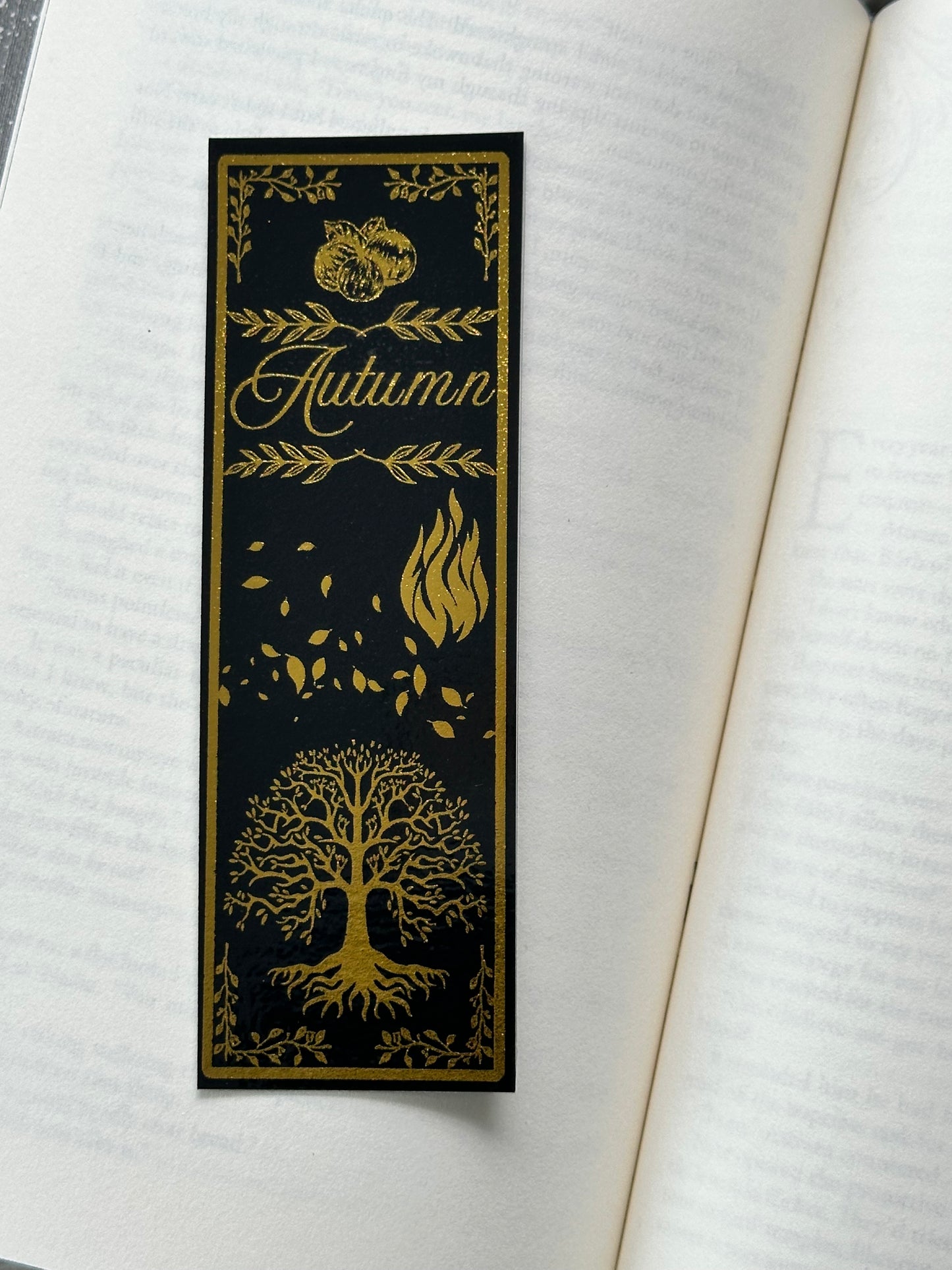 Autumn - Foil Bookmark - (Gold)
