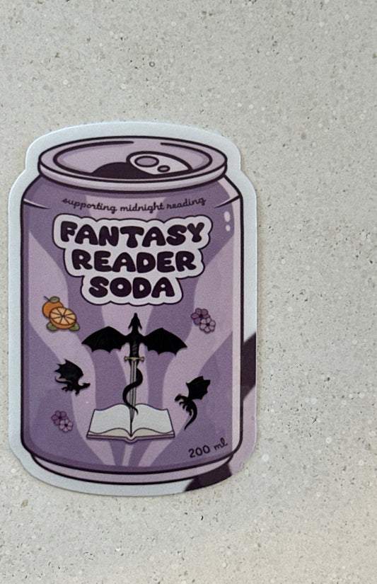Fantasy Reader Soda - Sticker