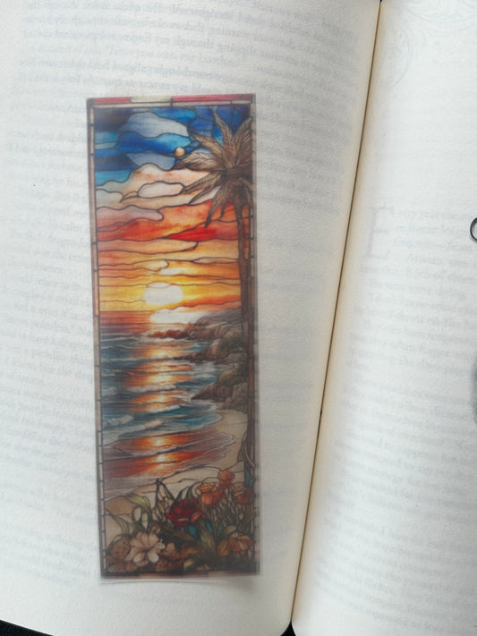 Stained Glass Style Landscape - Bookmark (31)