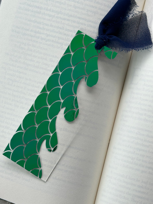 Siren Scales and Waves - Acrylic Bookmark
