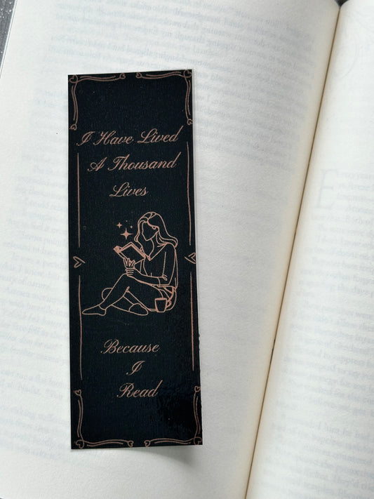 I Have Lived - Foil Bookmark - (Rose Gold)