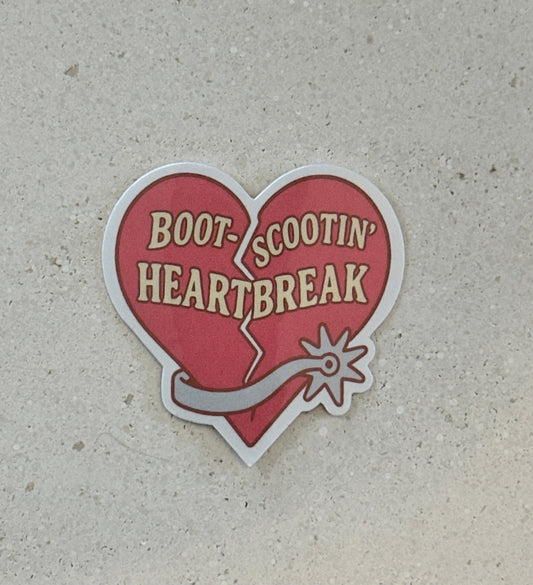 Boot-Scootin’ Heartbreak - Sticker