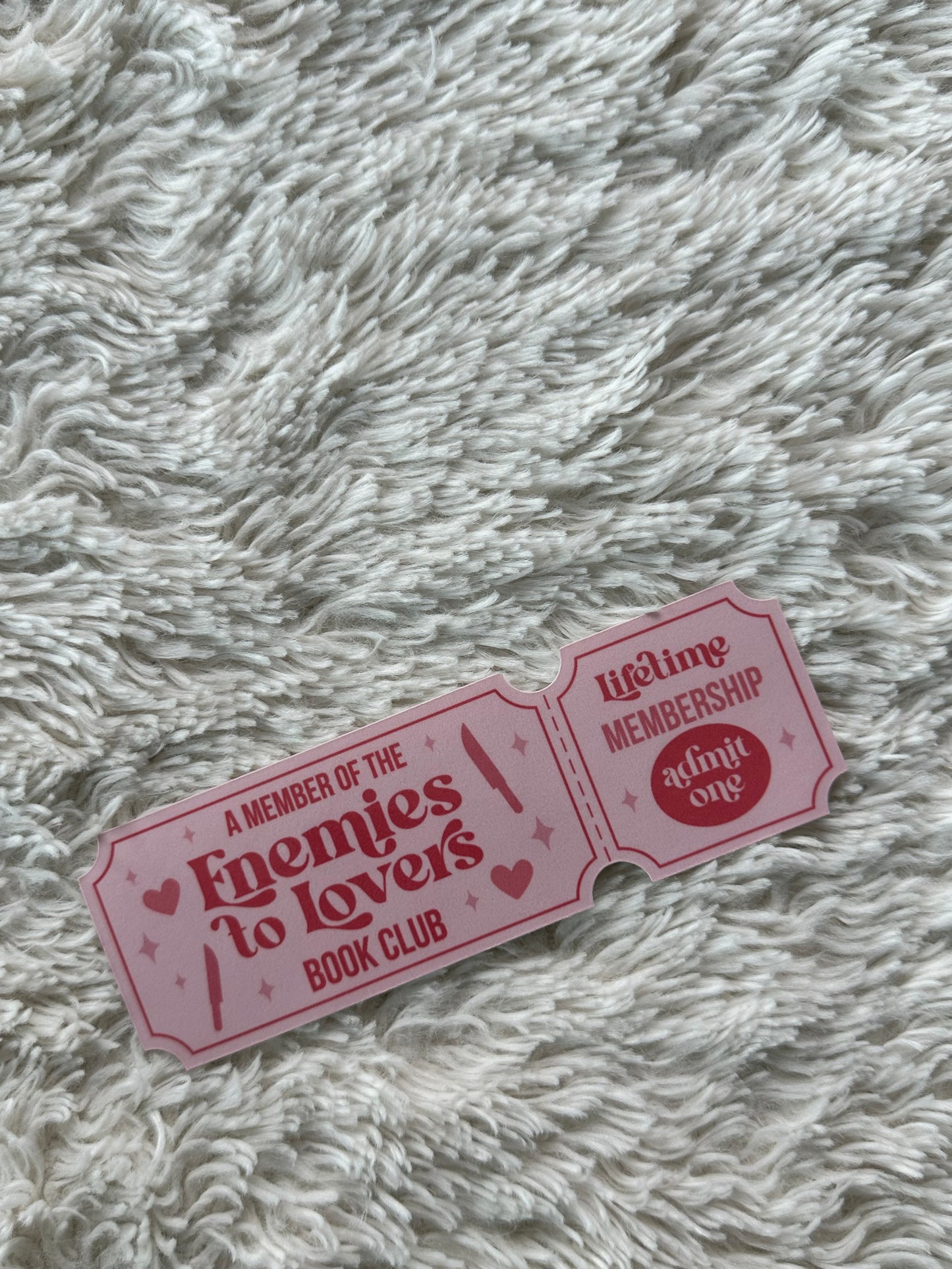 Enemies To Lovers Book Club - Bookmark