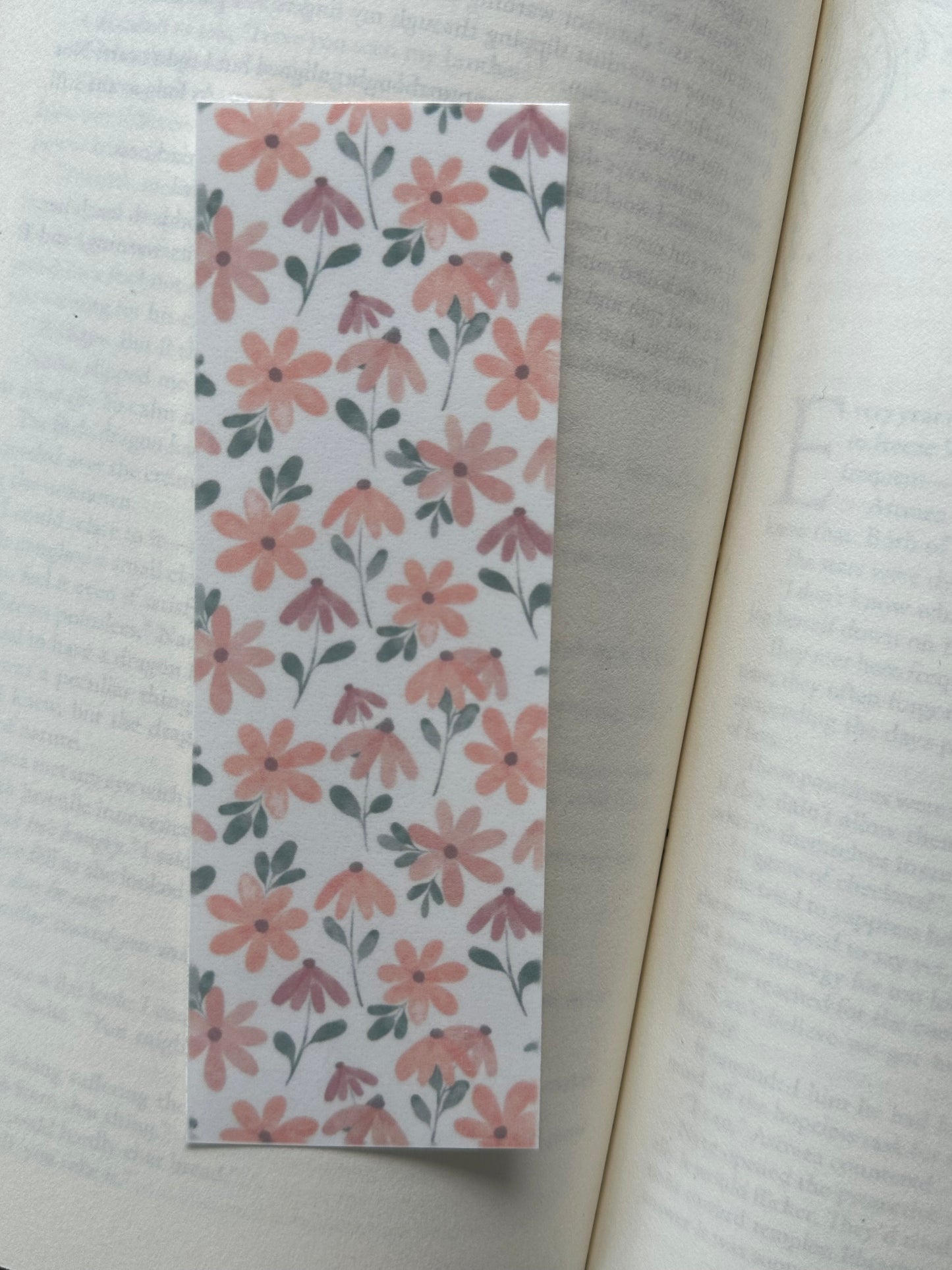 Pink Flowers - Bookmark