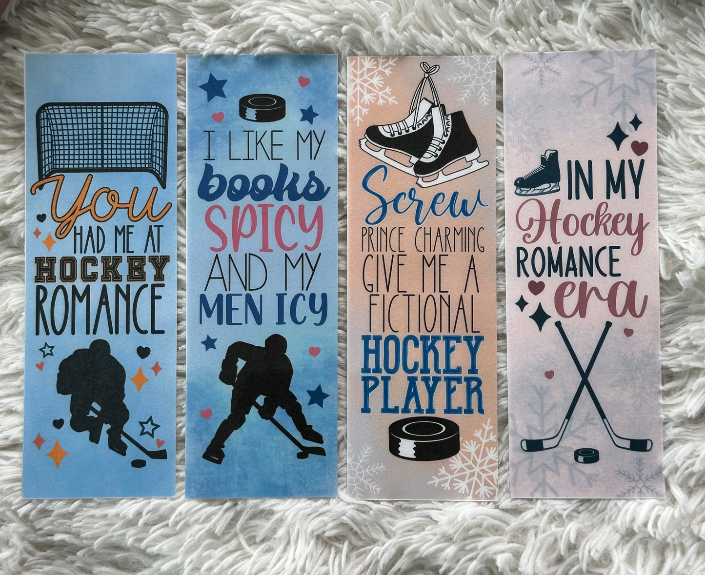 Hockey Romance Bookmark Bundle - 4 Pack