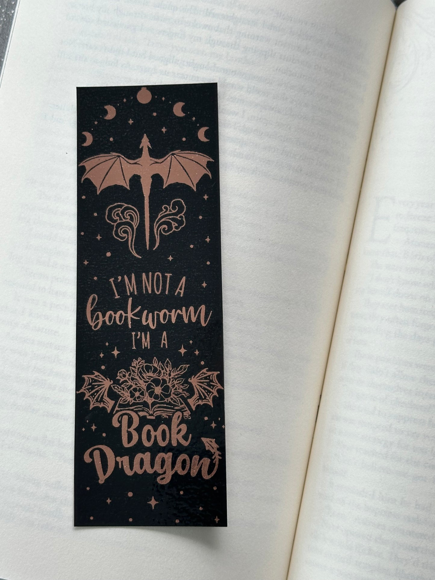 I’m Not A Bookworm - Foil Bookmark - (Rose Gold)
