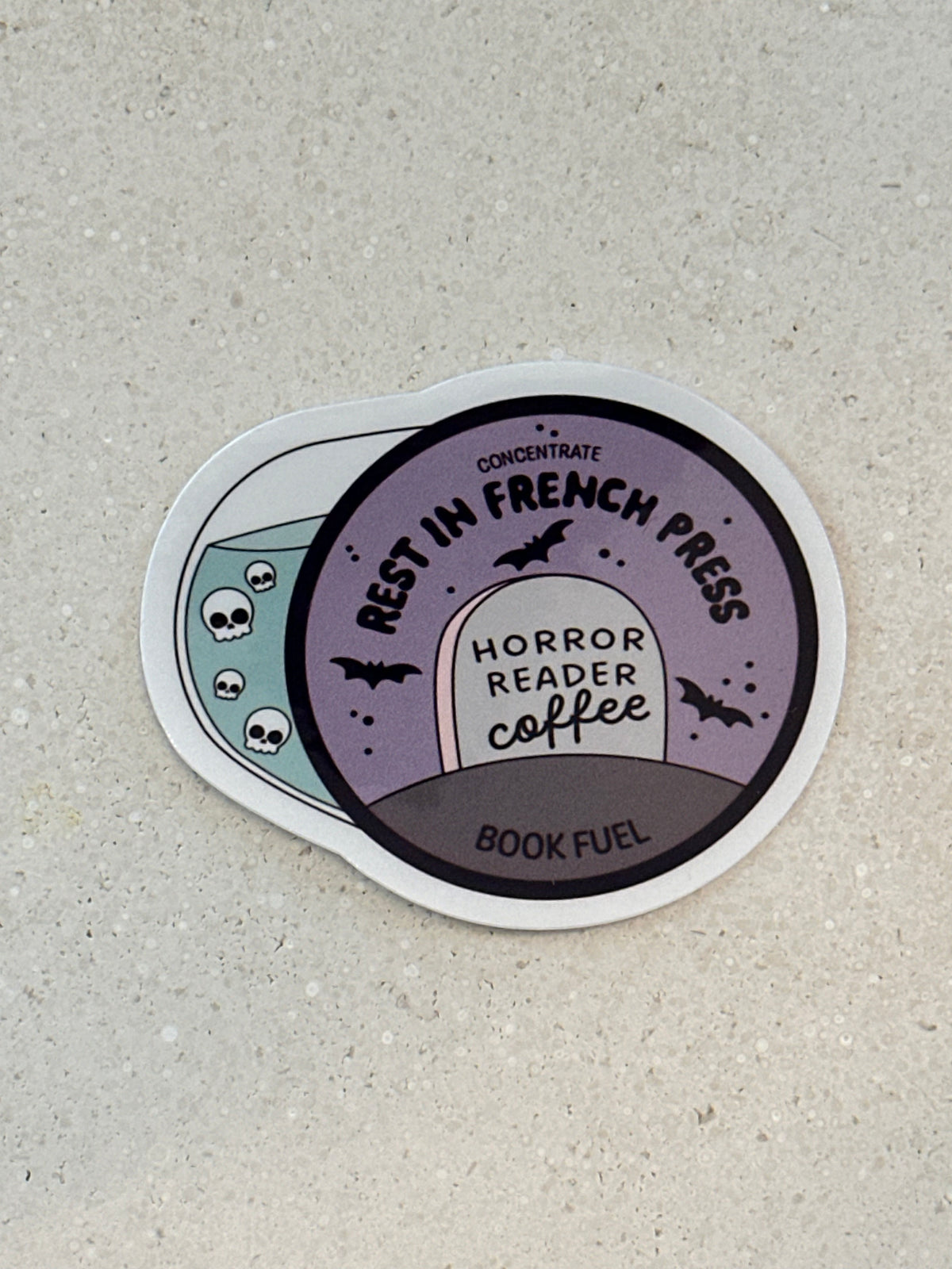 Horror Reader Coffee Pod - Sticker