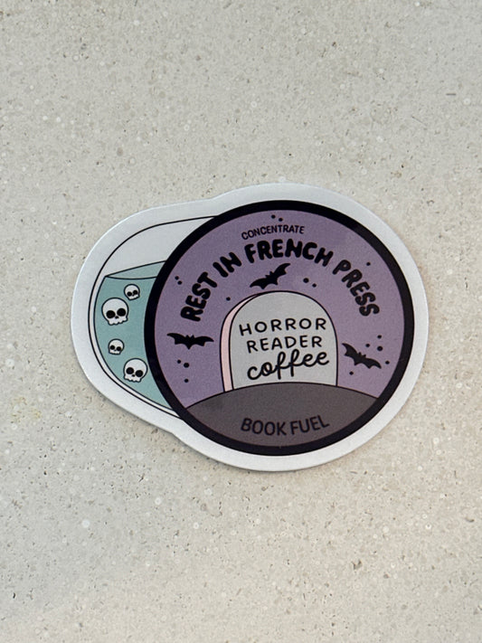 Horror Reader Coffee Pod - Sticker