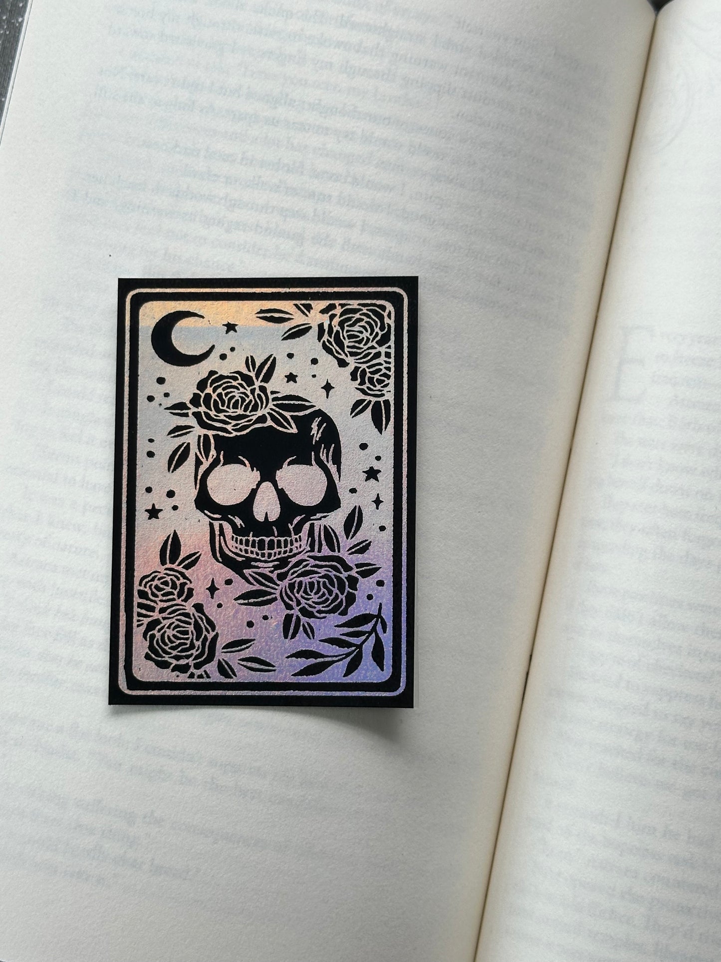 Death Tarot Card - Foil Bookmark - (Silver Holographic)