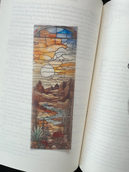 Stained Glass Style Landscape - Bookmark (12)