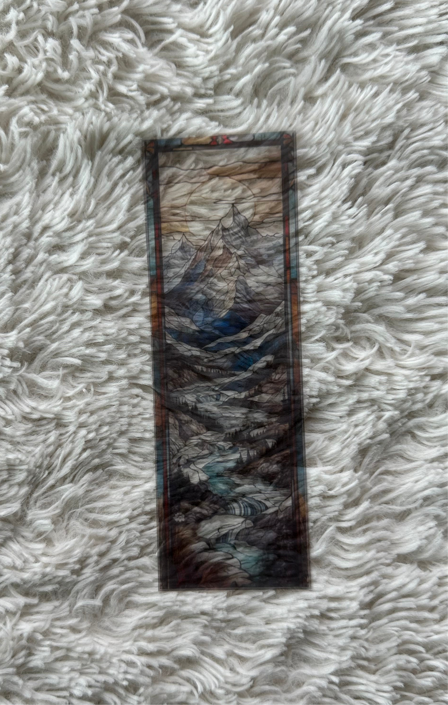 Stained Glass Style Landscape - Bookmark (86)