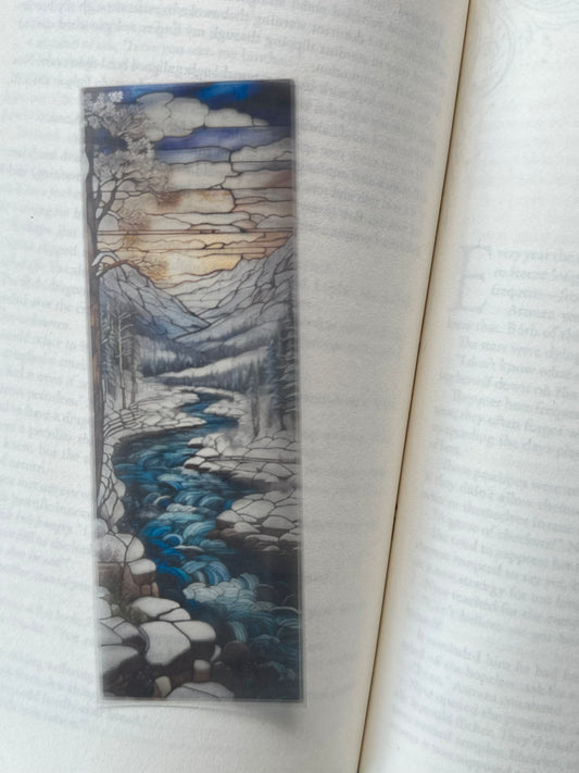 Stained Glass Style Landscape - Bookmark (79)