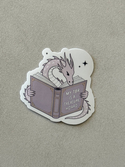 My TBR Is A Treasure Hoard - Sticker