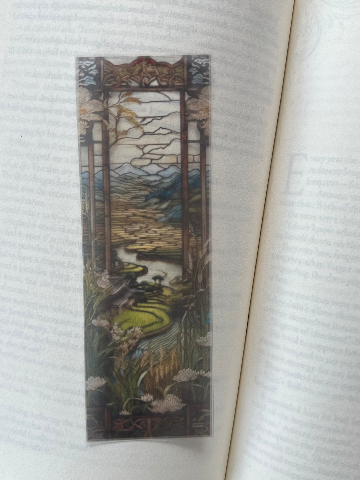 Stained Glass Style Landscape - Bookmark (78)