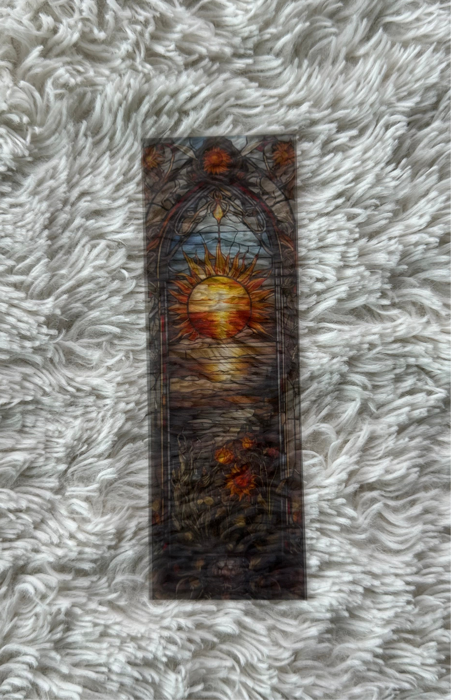 Stained Glass Style Landscape - Bookmark (56)