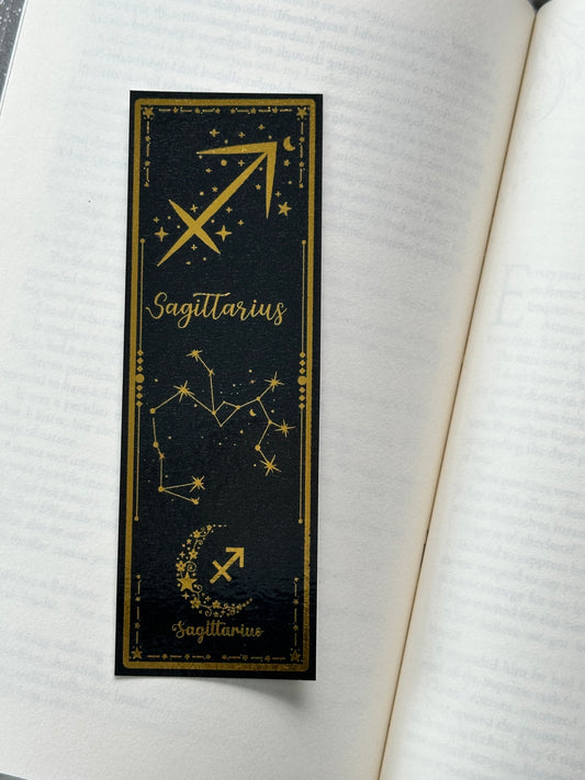 Sagittarius - Foil Bookmark - (Gold)